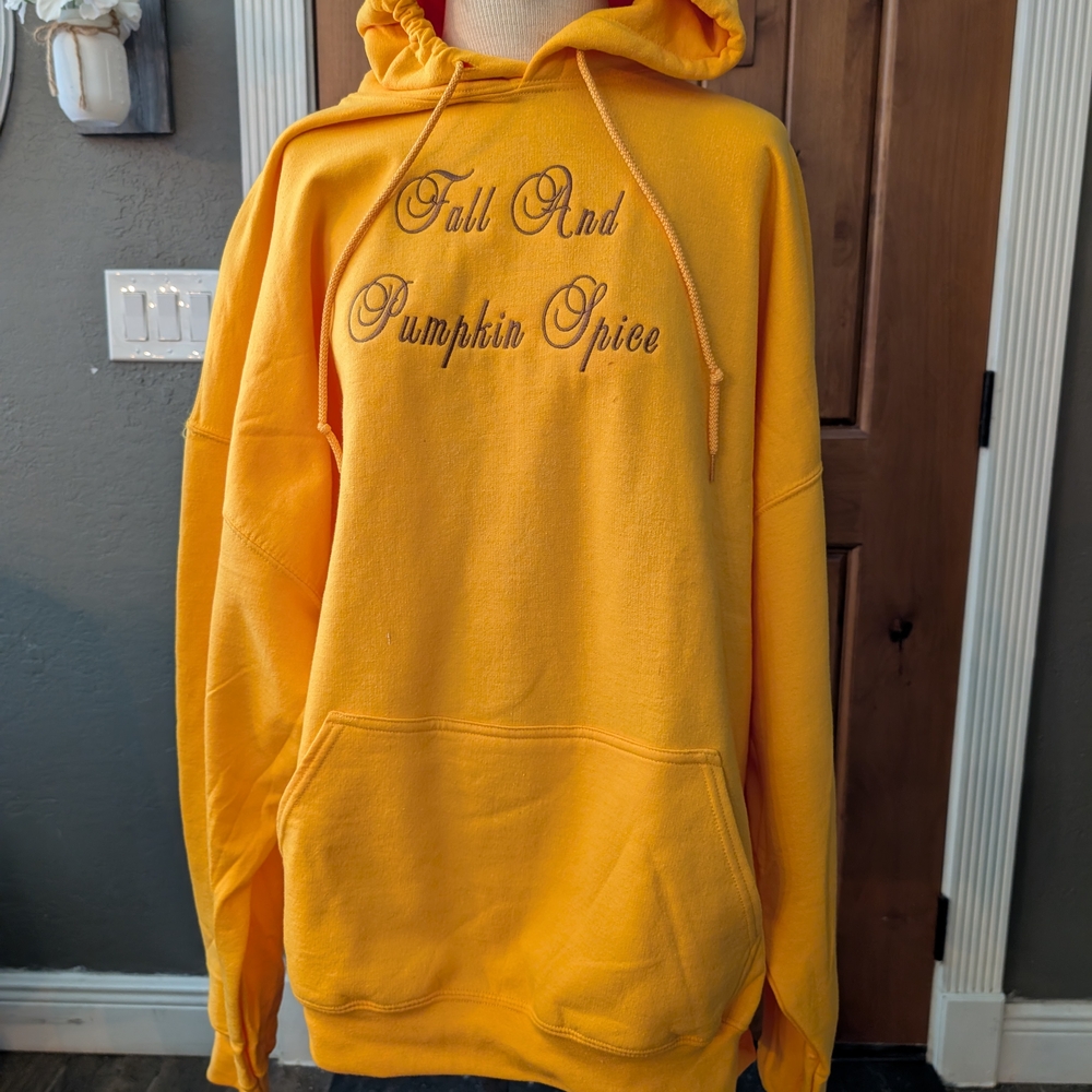 Yellow Fall And Pumpkin Spice Hoodie